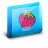 Folder Strawberry Blue Icon